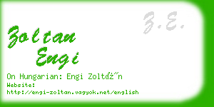 zoltan engi business card